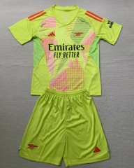 2024-25 Arsenal  Goalkeeper Green kids  Soccer Uniform-AY