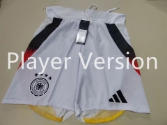 Player version 2024-2025 Germany White  Thailand Soccer Shorts-6794