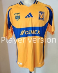 (S-3XL)Player version 2024-2025 Tigres UANL Home Yellow Thailand Soccer Jersey AAA-912