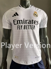 (S-3XL) Player Version 2024-2025 Real Madrid Home White Thailand Soccer Jersey AAA-518