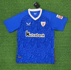(s-4xl)2024-2025 Athletic Bilbao 2nd Away Blue Thailand Soccer Jersey AAA-403