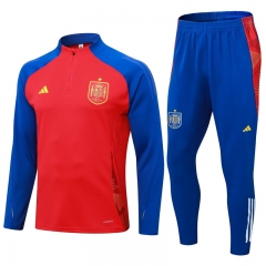 2024-2025 Spain Red Thailand Soccer Tracksuit-815