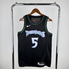 2018 Minnesota Timberwolves Black #5 NBA Jersey-311