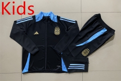 2024-25 Argentina Black Kids/Youth Soccer Jacket-815