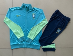 2024-2025 Brazil Laker Blue Thailand Soccer Jacket Uniform -815