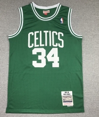 Retro Version  NBA Boston Celtics Green #34 Jersey-311