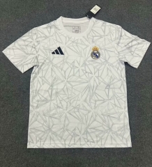 2024-2025 Pre-Match Real Madrid White Training Soccer Jersey AAA-2483