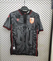 24-25 Albania Away Black Thailand Soccer Jersey AAA-5177