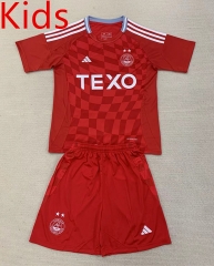 24-25 Aberdeen Home Red Kid/Youth Soccer Uniform-AY