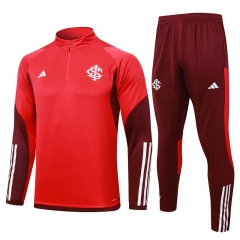 2024-25 Brazil SC Internacional Red Thailand Soccer Tracksuit Uniform-815