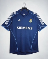 Retro Version 05-06 Real Madrid Away Royal Blue Thailand Soccer Jersey AAA-811