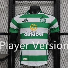 Player version  2024-25 Celtic Home White &Green Thailand Soccer Jersey AAA-888