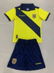 2024-2025 Ecuador Home Yellow Soccer Uniform-AY