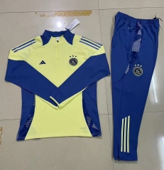 2024-25 Ajax Yellow Thailand Soccer Tracksuit -411