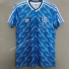 1988 Retro Version Netherlands Away Blue Thailand Soccer Jersey AAA-811
