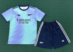 2024-25  Arsenal 2ndAway Blue Soccer Uniform-6748