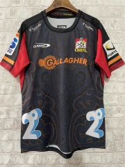 2024 Chiefs Home Black Thailand Rugby Jersey