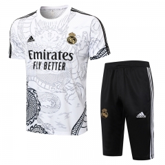 2024-2025 Real Madrid White Short-Sleeve Thailand Soccer Tracksuit-815