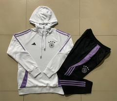 2024-2025 Germany White Thailand Soccer Tracksuit With Hat-815