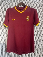 Retro Version 2000 Portugal Home Red Thailand Soccer Jersey AAA-2669