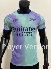 Player Version 2024-2025 Arsenal 3rd Away Blue Thailand Soccer Jersey AAA-SJ