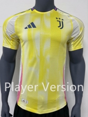 Player Version 2024-2025 Juventus Yellow Thailand Soccer Jersey AAA-7642