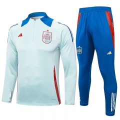 2024-2025 Spain Light Blue Thailand Soccer Tracksuit-815