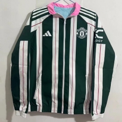 2024-2025 Manchester United Pink&Green Trench Coats-0255
