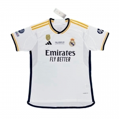（s-4xl）with patch 2023-24 Champions League winner Real Madrid  Home White  Thailand Soccer Jersey AAA-818