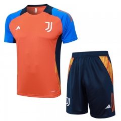 2024-25 Juventus Orange Thailand Soccer Short Tracksuit Uniform-815
