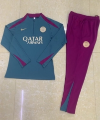2024-2025 Paris SG Green  Thailand Soccer Tracksuit Uniform-411