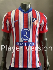 (S-3XL) Player Version 2024-2025 Atletico Madrid Home Red&White Thailand Soccer Jersey AAA-518