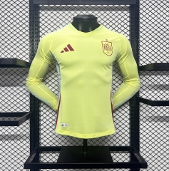 Player version 2024-25 Spain Away Green Thailand LS Soccer Jersey-888