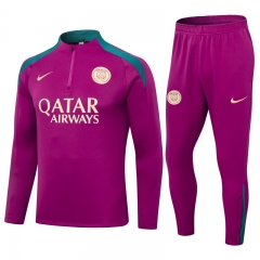 2024-2025 Paris SG Purple  Thailand Soccer Tracksuit Uniform-411