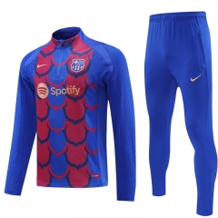 Player version 2024-2025 Barcelona Cai Blue Thailand Soccer Tracksuit-4627