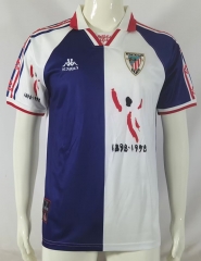 Retro Version 97-98 Athletic Bilbao Away Blue&White Thailand Soccer Jersey AAA-503