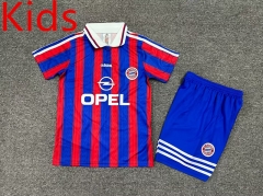 95-97 Bayern München Home Red Kids/Youth Soccer Uniform-7809
