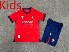 2024-2025 CA Osasuna Home Red Kids/Youth Soccer Uniform-7809
