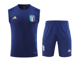 2024-2025 Italy Royal Blue Thailand Soccer Vest Uniform-418