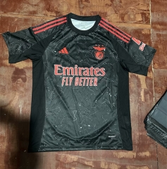 (S-4XL) 2024-2025 Benfica 2nd Away Black Thailand Soccer Jersey AAA-9663