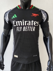 Player Version 2024-2025 Arsenal Away Black Thailand Soccer Jersey AAA-807