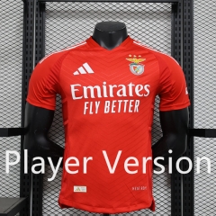 Player Version 2024-2025 Benfica Home Red Thailand Soccer Jersey AAA-888