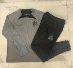 2024-2025 Corinthians Grey Thailand Soccer Tracksuit-815