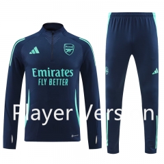 Player version 2024-2025 Arsenal  Blue Thailand Soccer Tracksuit-4627