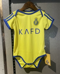 2024-25 Al-Nassr FC Home Yellow Baby Soccer Uniform-CS