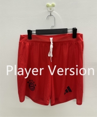 Player version 2024-25  Bayern München Home Red Thailand Soccer Shorts-888