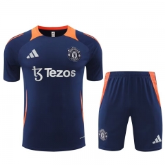 2024-25 Manchester United Blue Soccer uniform-815