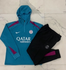 2024-2025 Paris SG Laker Blue Thailand Soccer Tracksuit With Hat-815