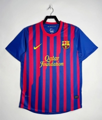 Retro Version 11-12 Barcelona Home Red&Blue Thailand Soccer Jersey AAA-811