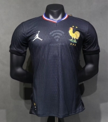 (S-3XL) Player Version 2024-25 Joint Version France Black Thailand Soccer Jersey AAA-518